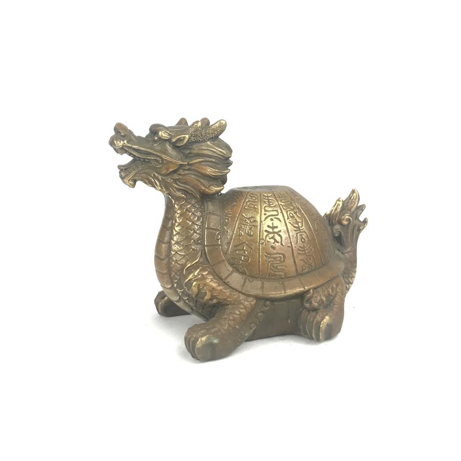 Tượng đồng long quy chữ thọ