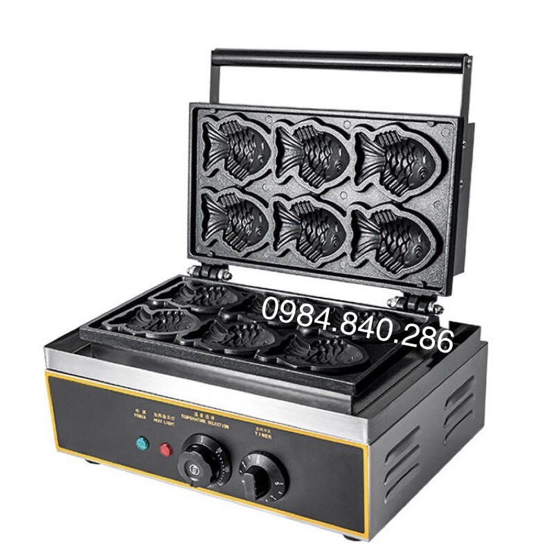 Máy làm bánh cá Taiyaki - Máy nướng bánh cá Nhật Bản