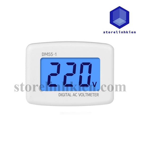 Đồng hồ đo điện áp ac 80~300v dm55-1