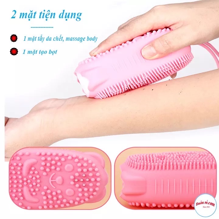 Bông tắm silicon tạo bọt nhẹ êm