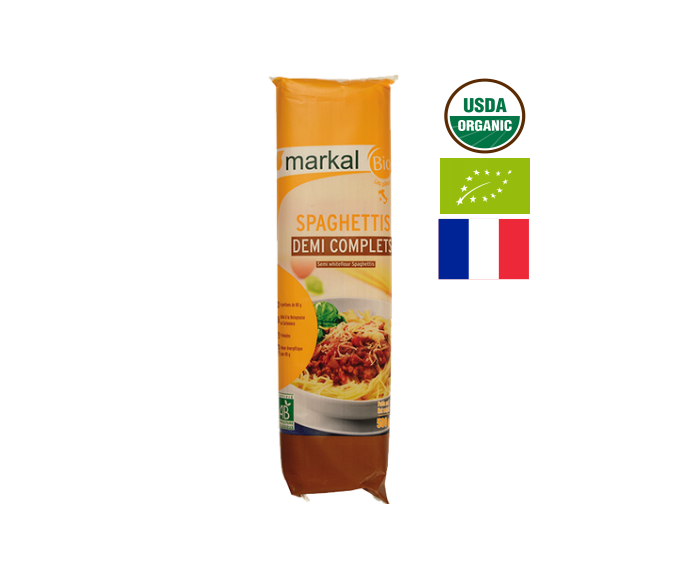 Mì Spaghetti Bán lứt hữu cơ Markal 500g