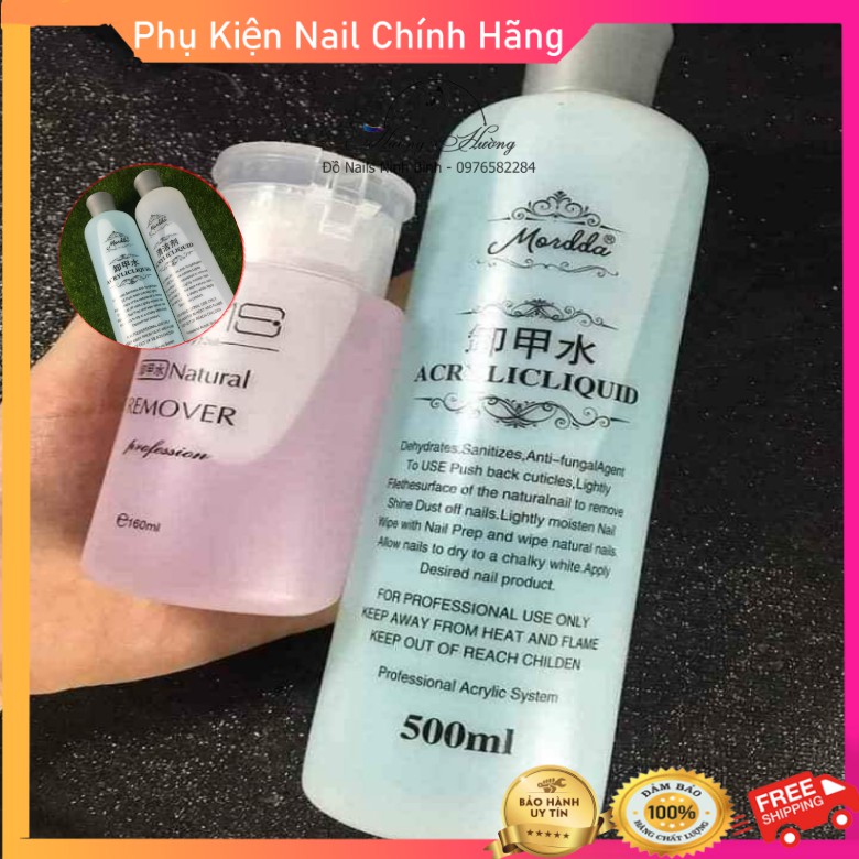 Aceton, nước lau gel, nước rửa bút tẩy màu sơn móng tay móng chân