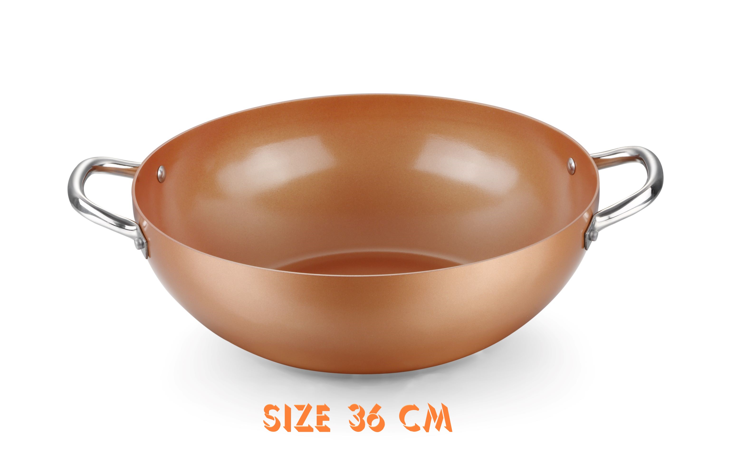 Chảo xào SUPER CHEF hợp kim tráng men đáy từ 36cm