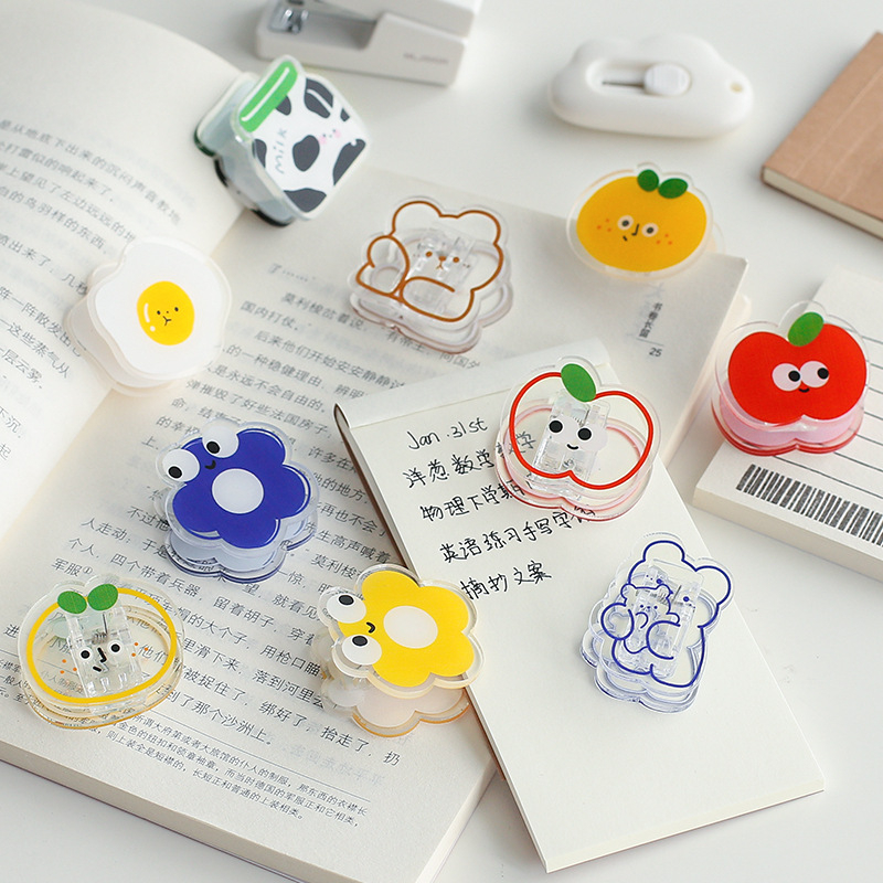 Kẹp tài liệu văn phòng kẹp giấy a4 giấy kiểm tra cute - văn phòng phẩm hokami store