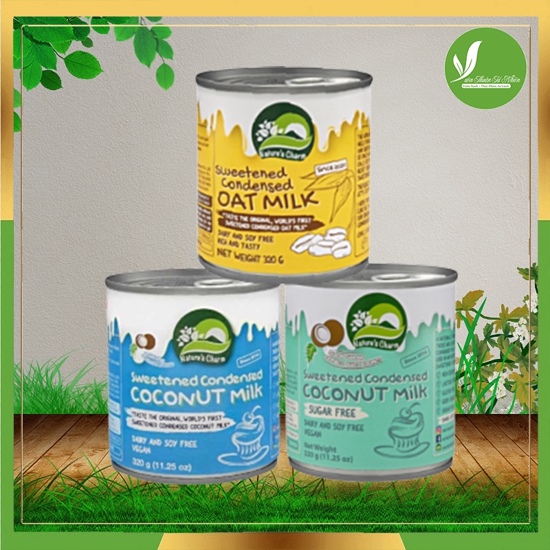Sữa đặc nature's charm thuần chay từ dừa và yến mạch 320g