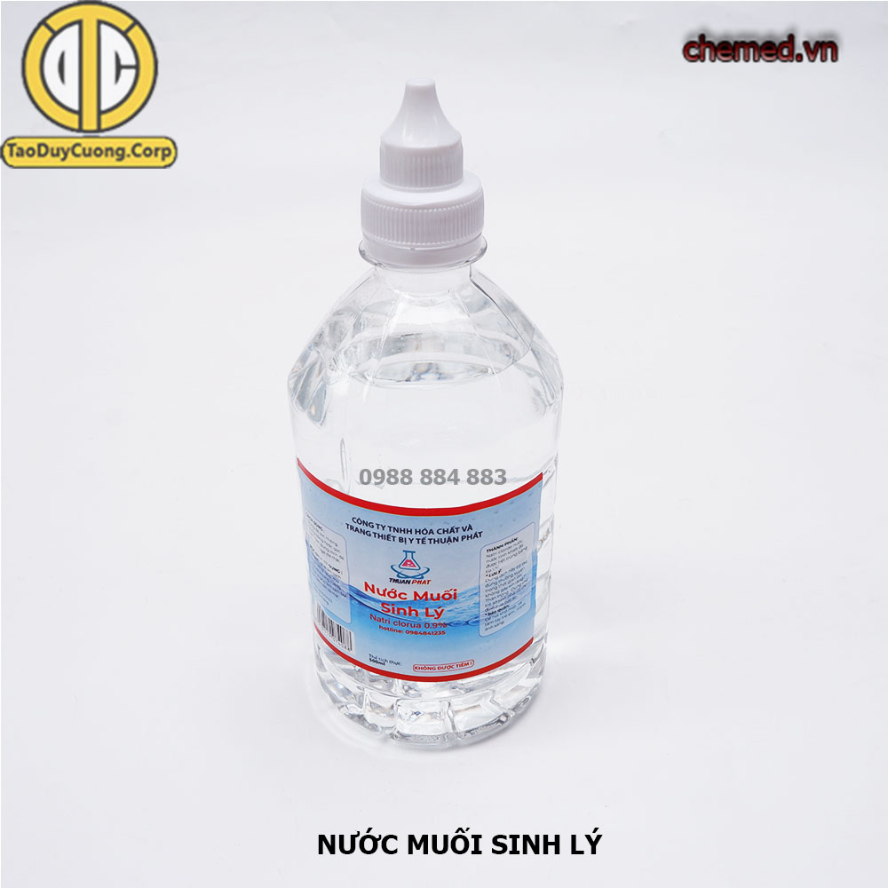 Nước muối sinh lý - hàng chính hãng Công ty Thuận Phát chai 500ml