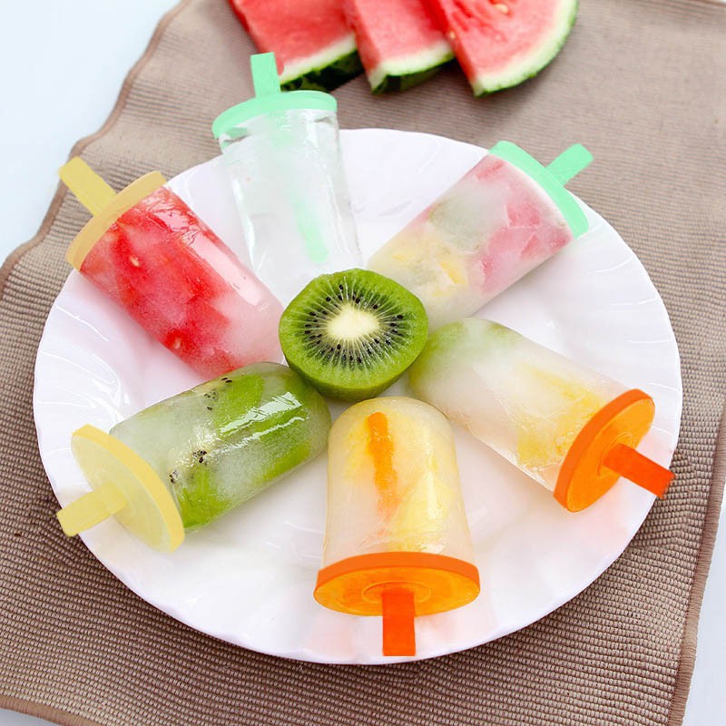 Bộ dụng cụ làm kem cây 8 que - Dụng cụ khuông làm kem tại nhà dễ dàng