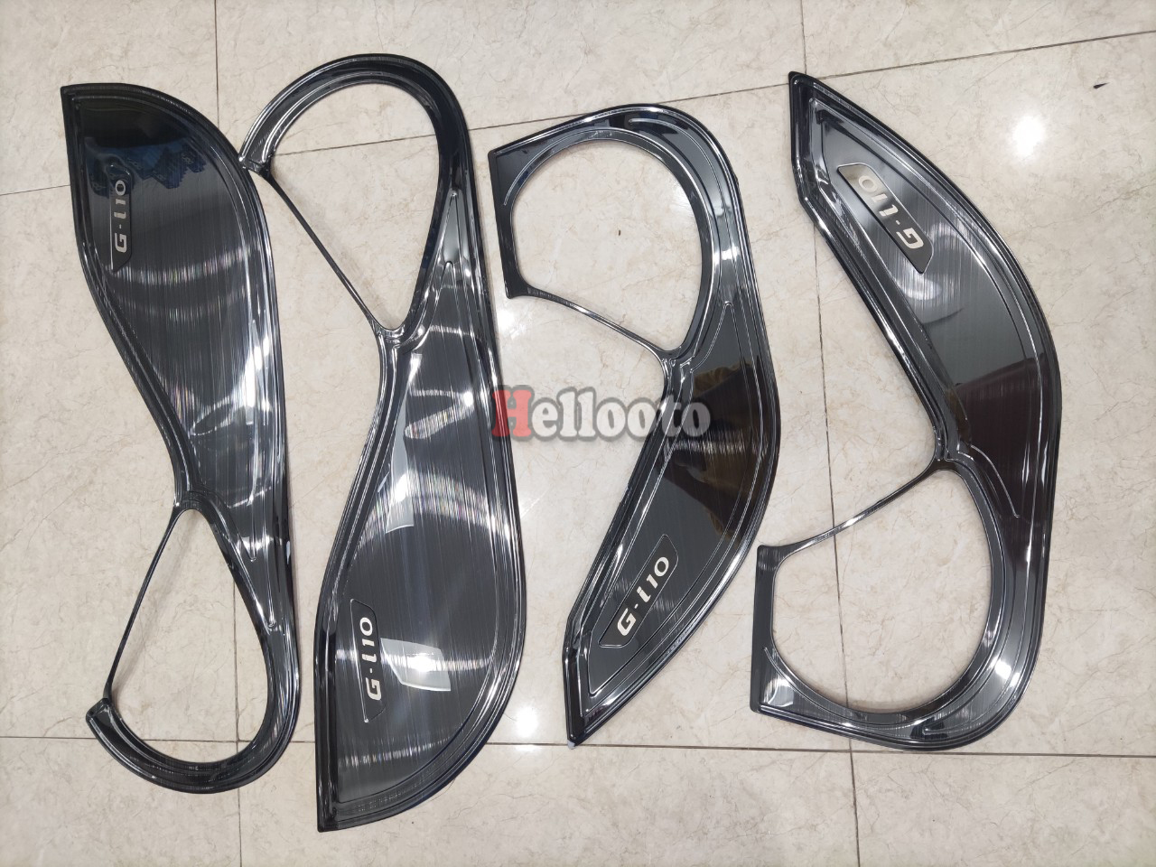 Ốp Tapli + màng loa Cửa Xe Grand i10 2014 đến 2022- Mẫu TITAN - Tặng Kèm Cuộn Keo 2 Mặt, Lắp Đặt Dễ Dàng Tại Nhà, Phụ Kiện Trang Trí Xe Sang Trọng Hơn