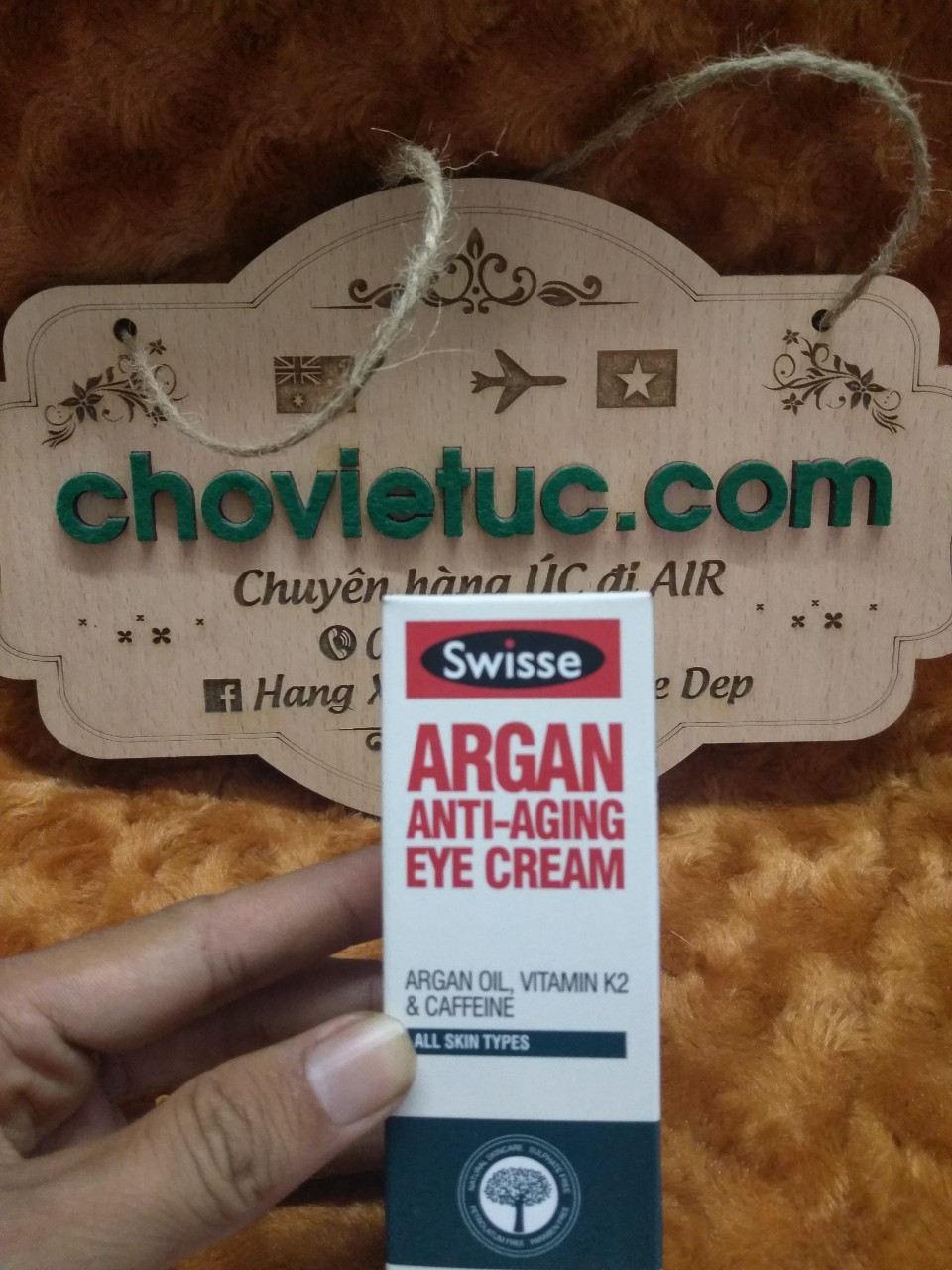 Kem chống lão hóa da vùng mắt swisse argan anti ageing eye cream 15m