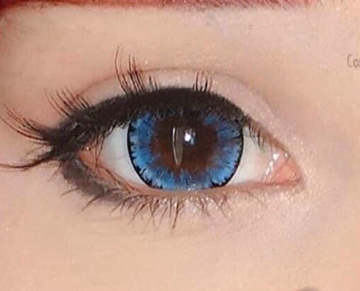 [HCM]contact lens xanh giản to - sử dụng 1 năm tặng kèm khây