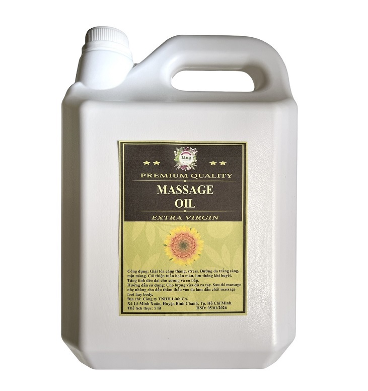 Can 5 Lít Dầu Massage Body Tinh Dầu Thiên nhiên 100% dùng cho mọi loại da