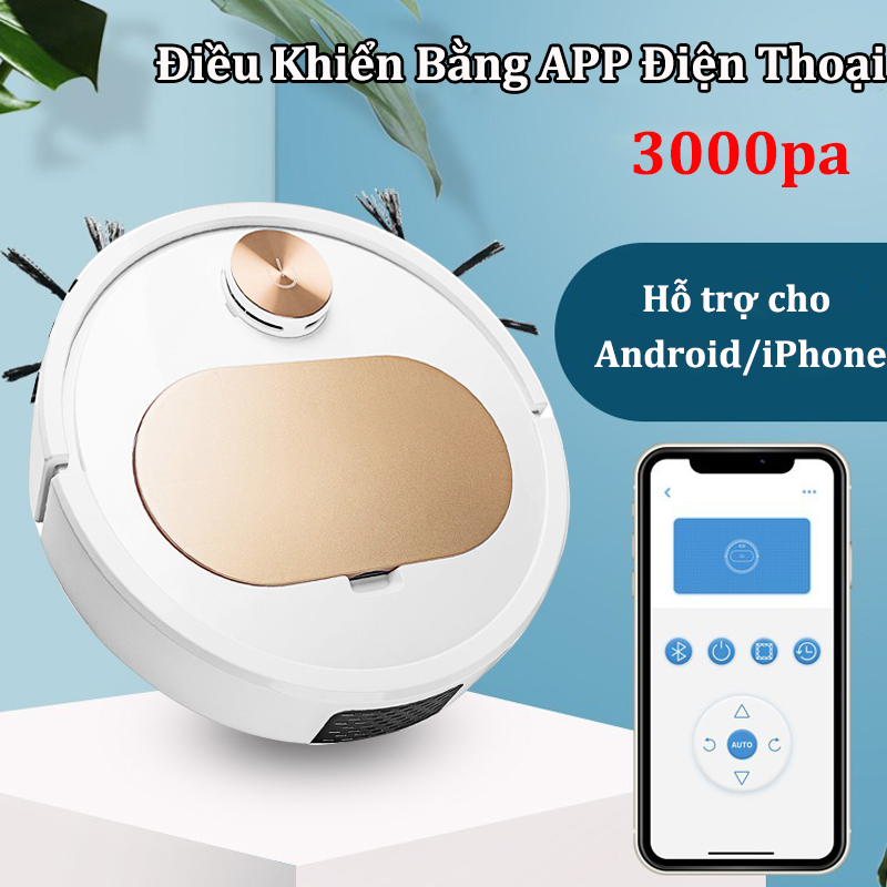 Es350 robot hut bụi lau nhà 3000pa,máy hút bụi tự động ,điều khiển bằng app điện thoại, robot hút bụi thông minh, hộp bụi độc lập 220ml,máy hút bụi lau nhà.