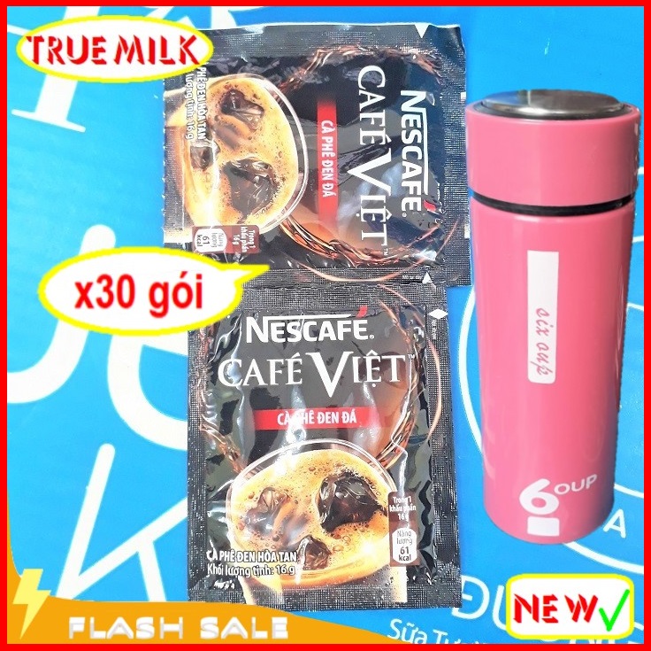 Café Việt Đen Đá 30 gói x 16g - Ca Phê Đen Đá - Cafe Viet - Ca phe viet - cafe đen da - cafe da - nescafe - ca phe viet - cafe viet - nescafe viet - ca phe chinh hang - cafe uong lien - viet35 trueme truemilk truemenews