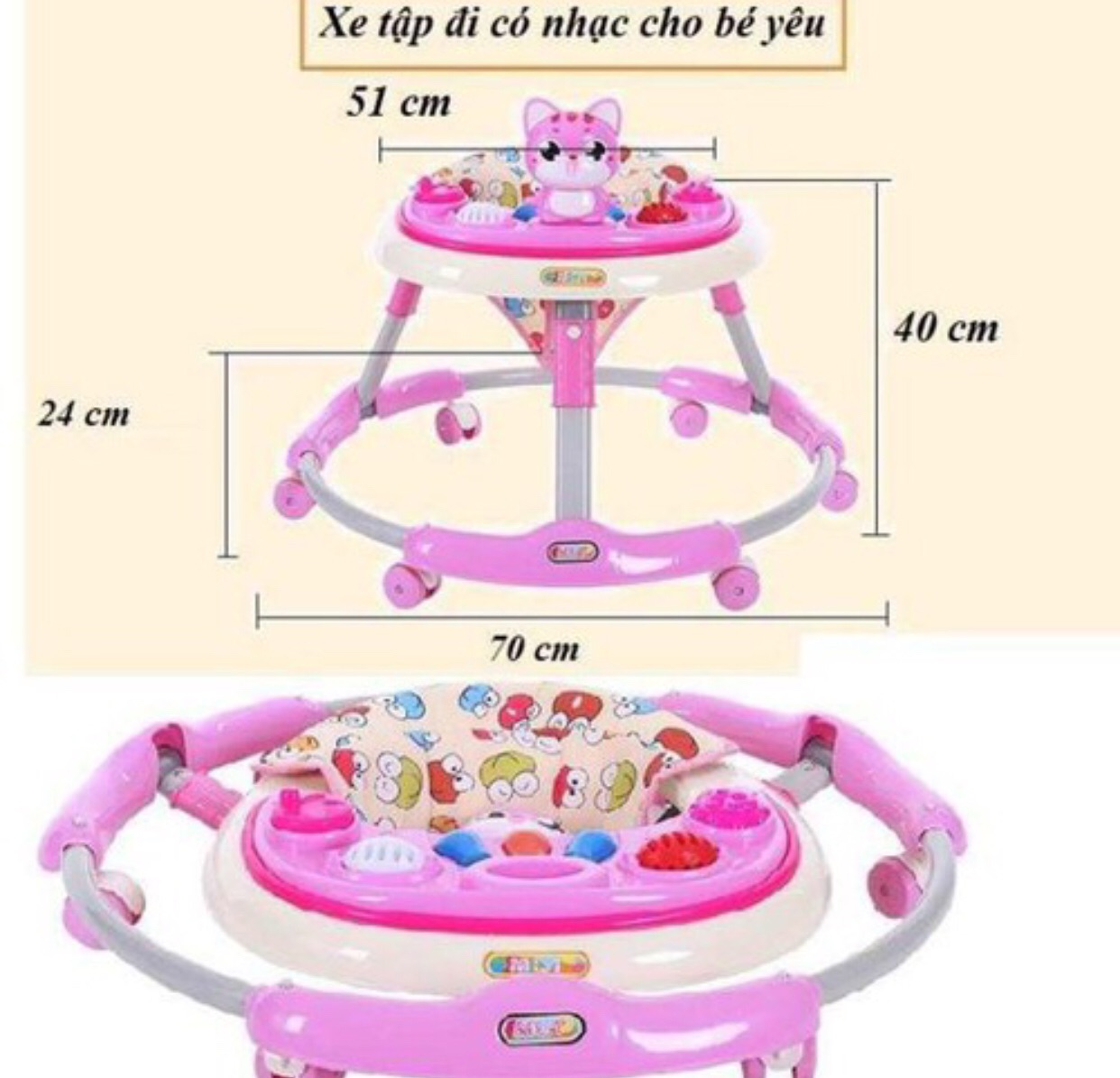 Xe tập đi Cho Bé Hàng cao cấp- Giúp Bénhanh biết đi