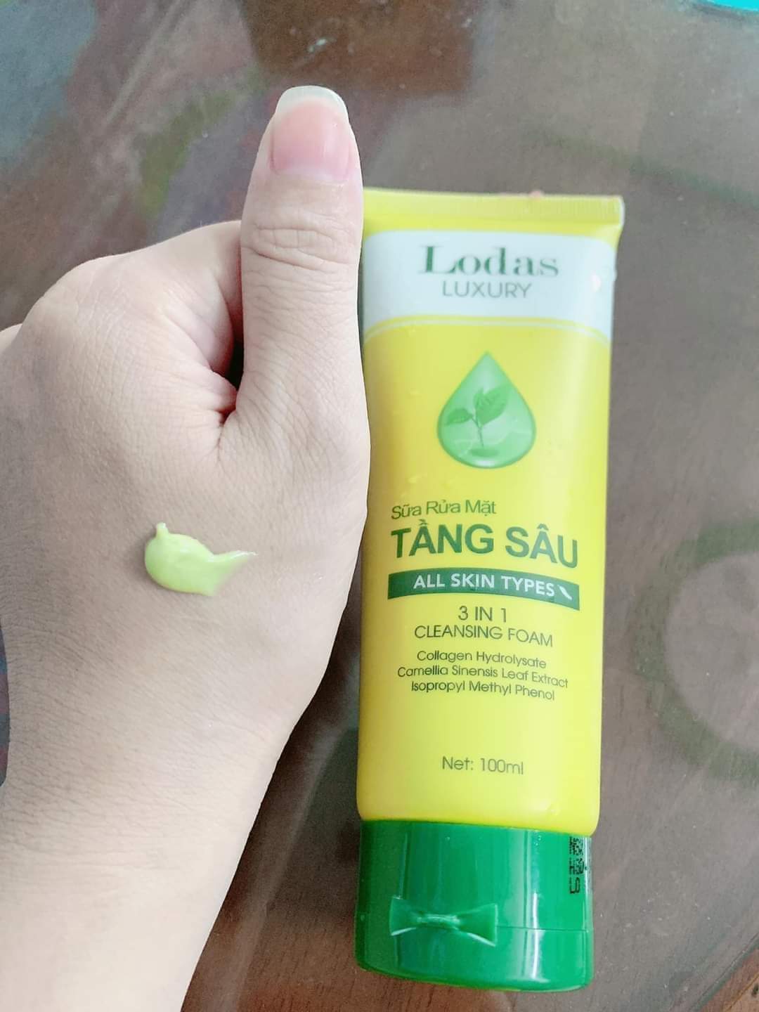 Sữa rửa mặt tầng sâu 3 trong 1 lodas luxury 100ml