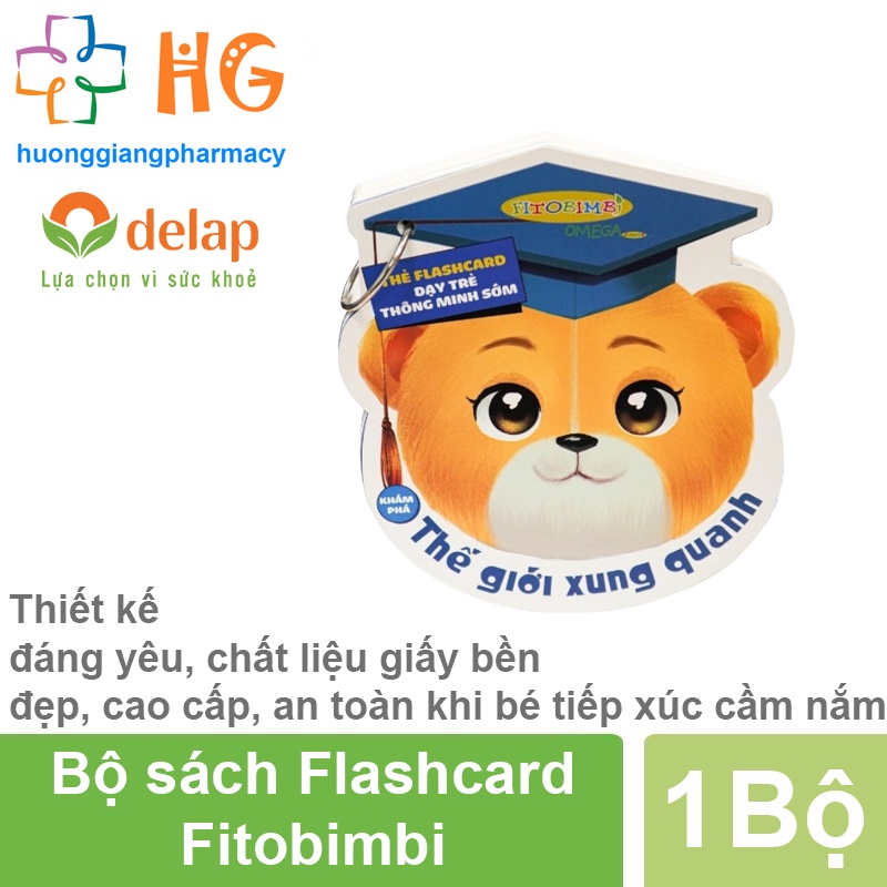 Bộ Sách Flashcard Sơ Sinh FITOBIMBI Giúp Phát Triển Trí Thông Minh Cho Bé