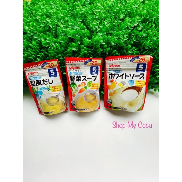 Bột nêm dashi pigeon nhật cho bé 5m+ date 2024
