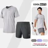 [TẶNG SET 2 QUÀ]Set thể thao nam Áo Tshirt Training Seamless Body Mapping và Quần Shorts Tập Gym 5 inch Essentials - Coolmate