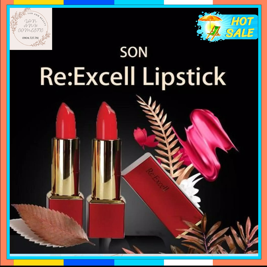 Son Môi ❤️Son Môi Re:Excell Lipstick - Son môi nhập khẩu chính hãng Hàn Quốc với 4 màu siêu sang