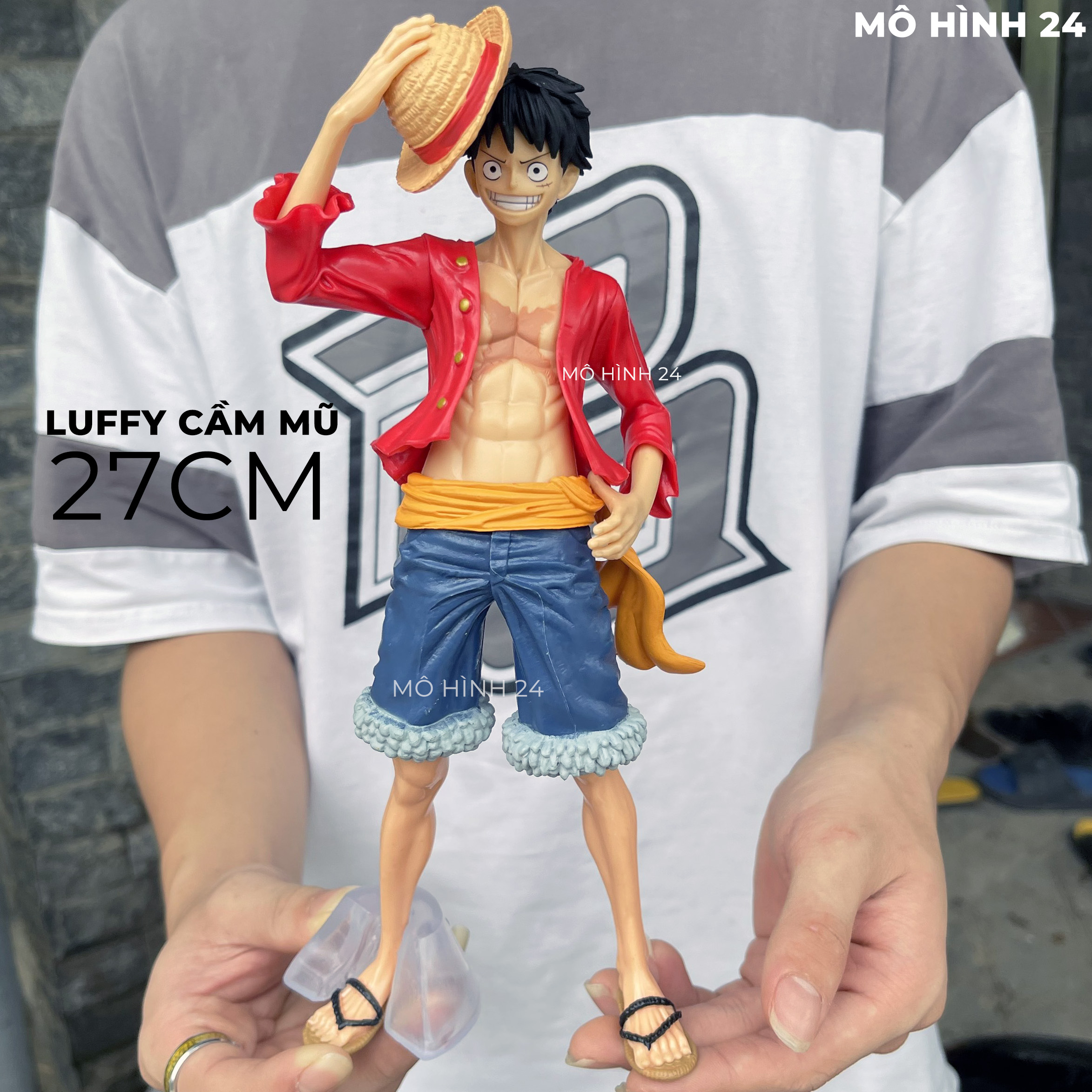 Cheap pirate king 27cm Luffy monkey D Luffy figure one piece basic red