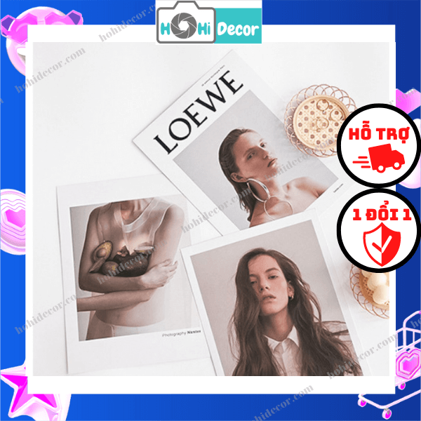 Bìa Tạp Chí Thời Trang, Poster Chụp Ảnh Quần Áo, Đạo Cụ Trang Trí Chụp Hình Sản Phẩm - HoHi Decor