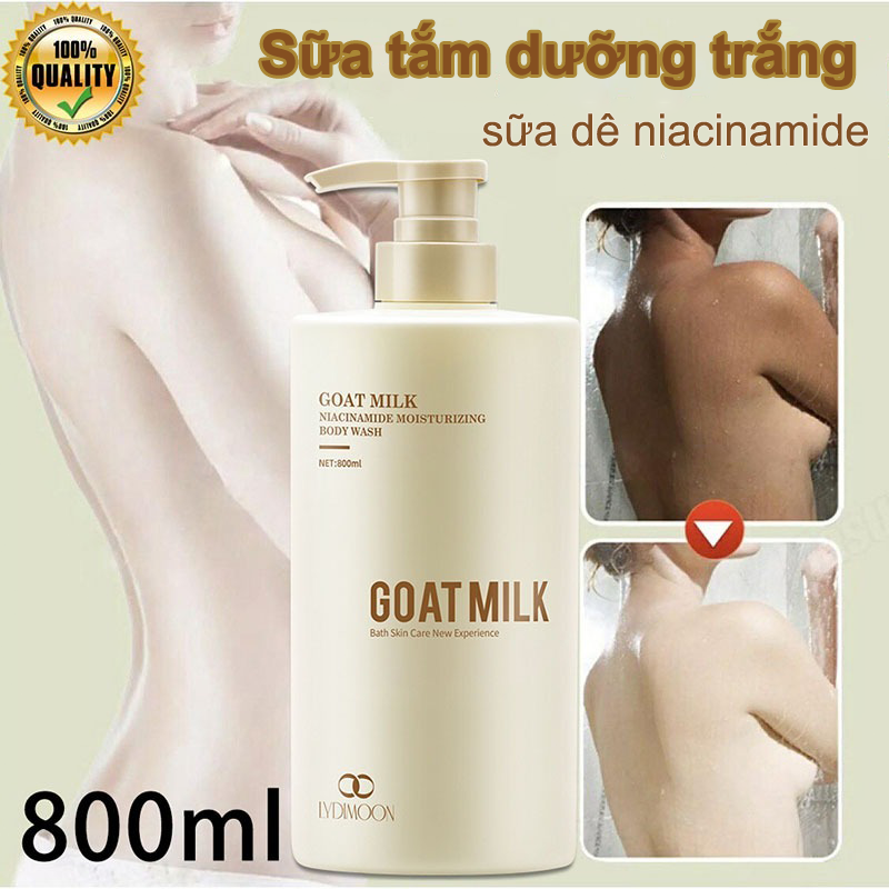  Sữa tắm Dê Care  Sữa Tắm làm trắng da  sữa tắm niacinamide  Chiết xuất từ ​​sữa dê phù hợp với nhiều loại da  tẩy tế bào chết làm trắng nhanh chóng giảm mụn lưng hiệu quả dịu nhẹ và thông thoáng giúp luôn ẩm mượt 