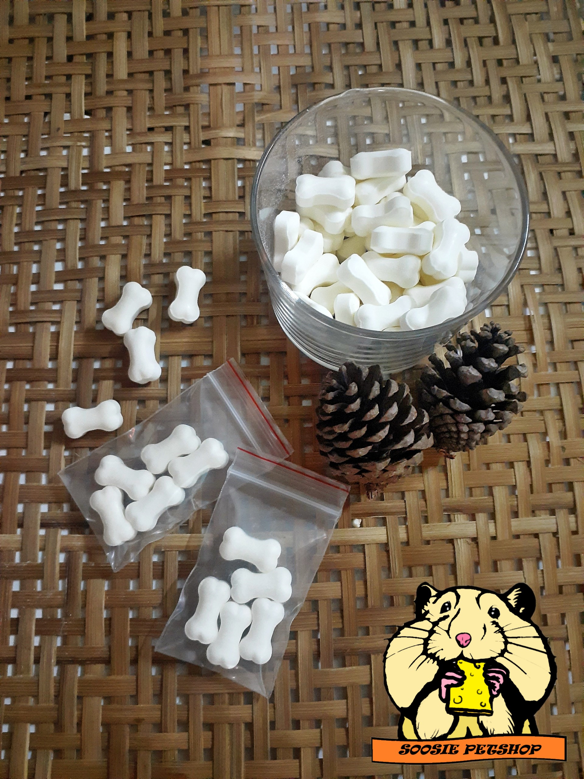Kẹo sữa dê canxi cho hamster, thỏ, sóc