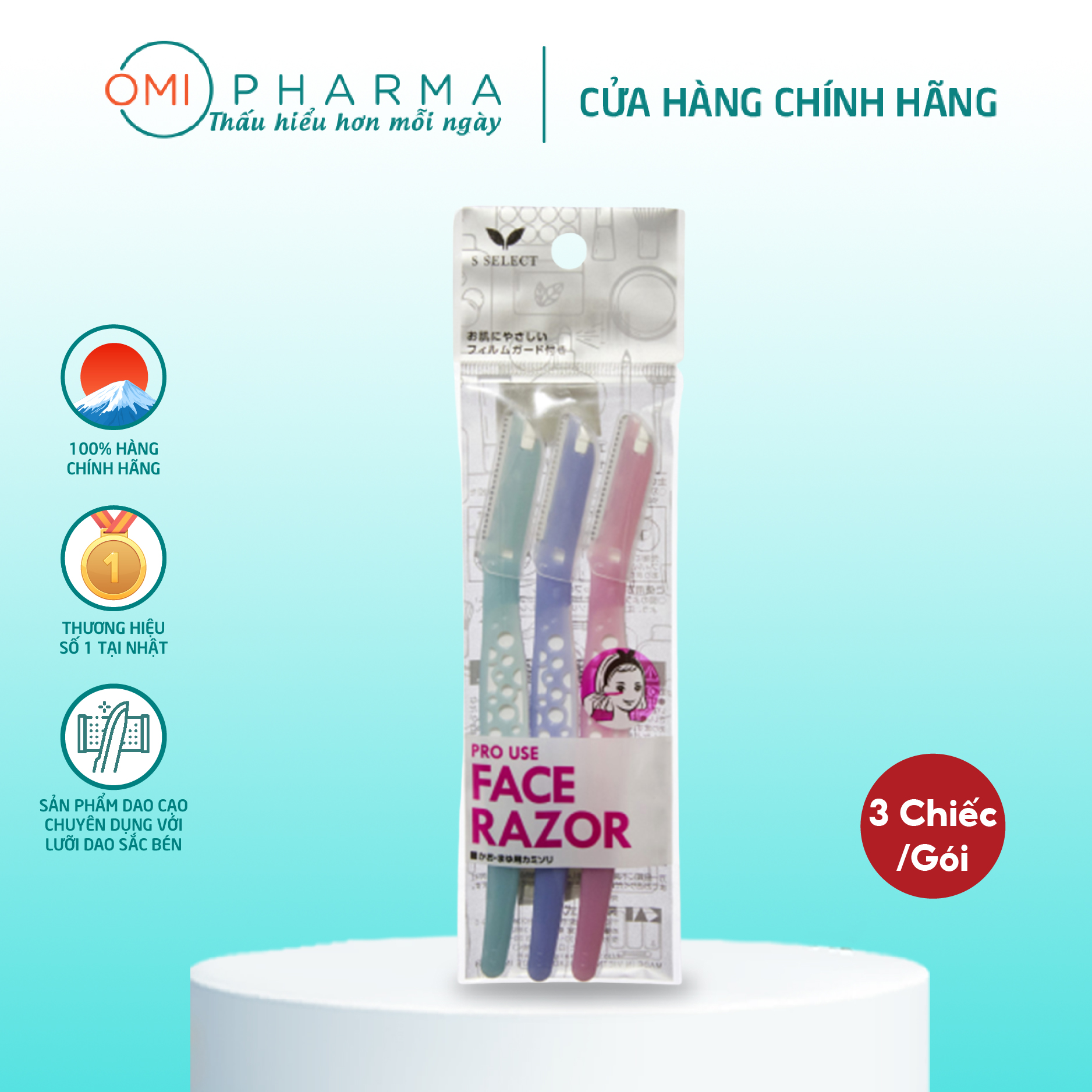 Dao cạo lông mặt, lông mày s select pro use face razor