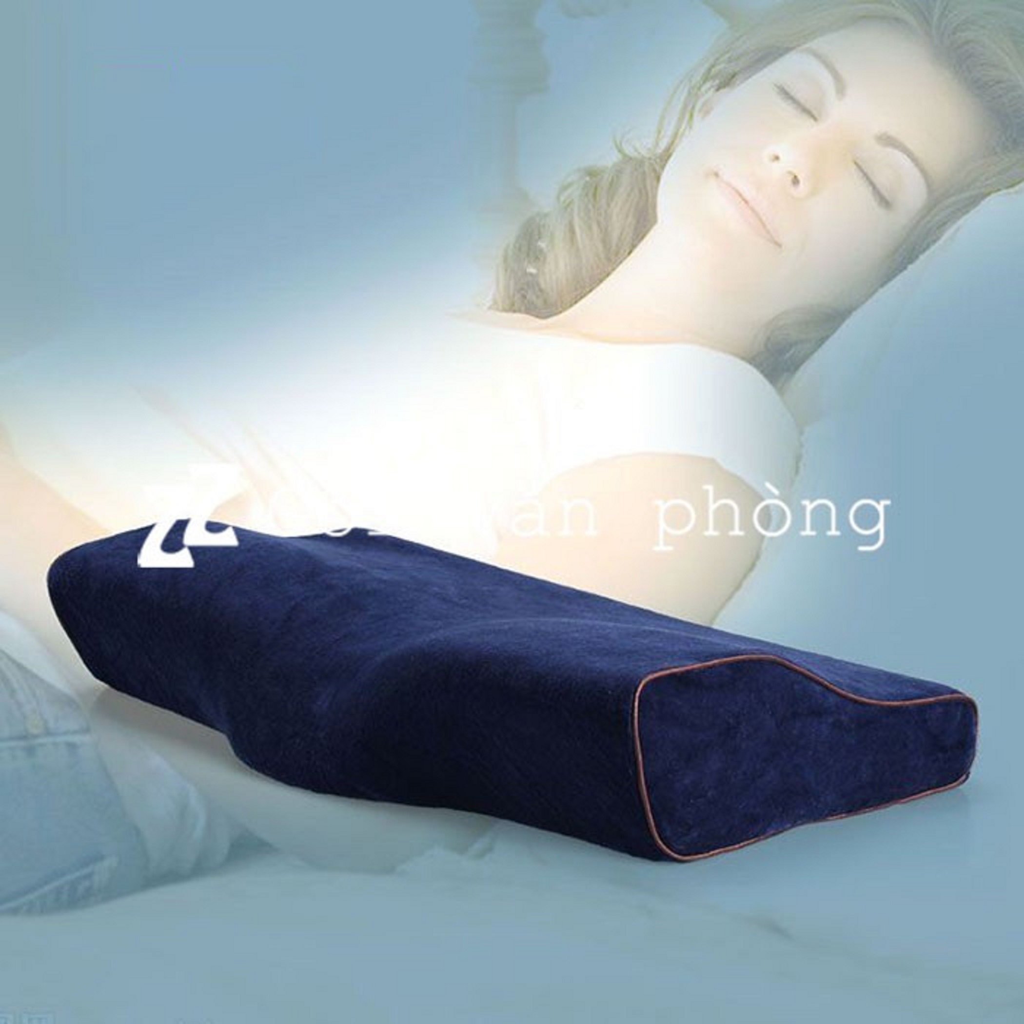 Gối ngủ cao su non nhật bản - gối ngủ chống ngáy - gối cao su non, gối chống đau mỏi vai gáy