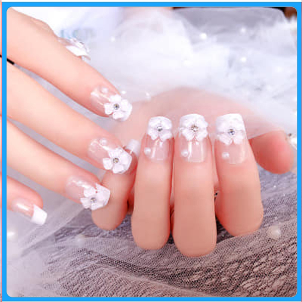 Hộp 24 Móng tay giả , nail giả , móng giả A29 (Tặng keo dán móng tay )