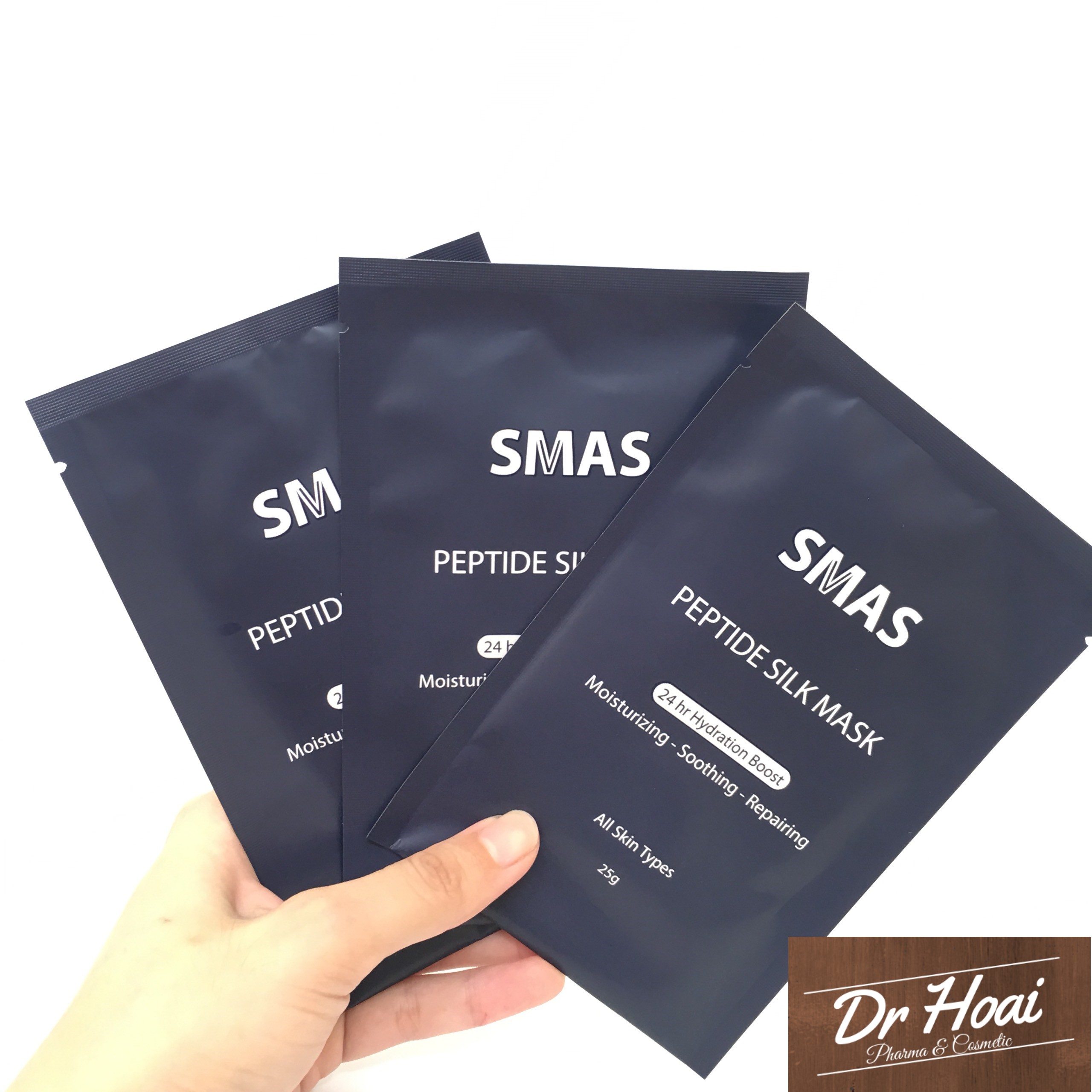 Mặt nạ smas dưỡng và phục hồi da peptide silk mask 25g