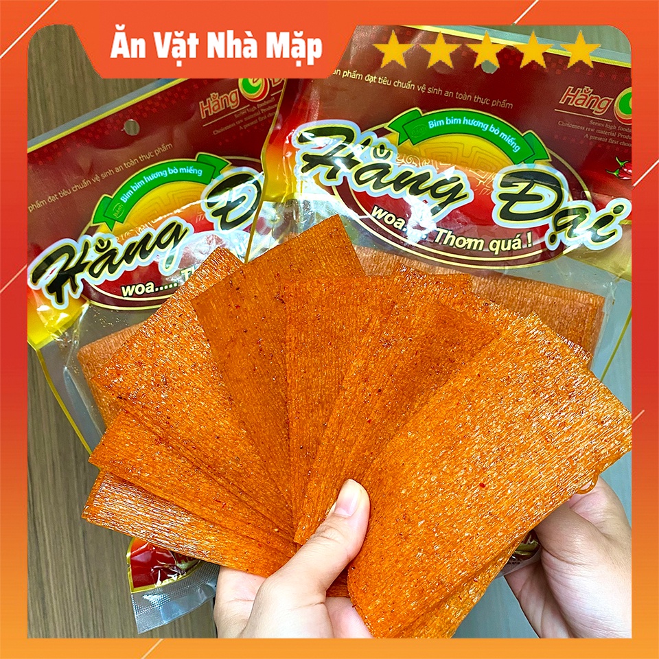 Snack bò miếng hằng đại vị cay cay 320g - sườn dê hằng đại thơm ngon - mỳ gân bò hằng đại 176g