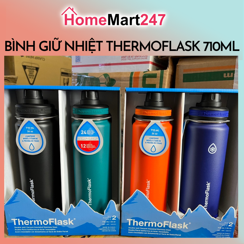 BÌNH GIỮ NHIỆT THERMOFLASK MỸ 710ML MẪU MỚI 2022 - BÌNH 1 NẮP