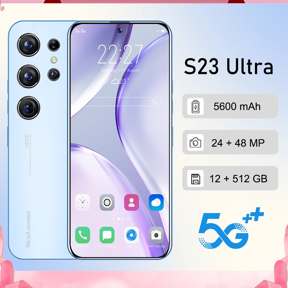 S23 Ultra đa chức năng Deal Điện Tử Giảm Đến 50% 12+512 GB Pin 5600 mAh 6.7 Inch Thẻ Sim đôi 24+48 MP Điện Thoại Di Động Thời trang