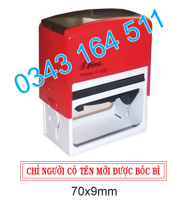Dấu Chỉ người có tên mới được bóc bì - shiny s830