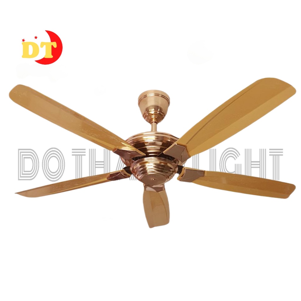 Quạt trần không đèn hiện đại DOTHANH LIGHT điều khiển từ xa cánh thép êm gió DHT