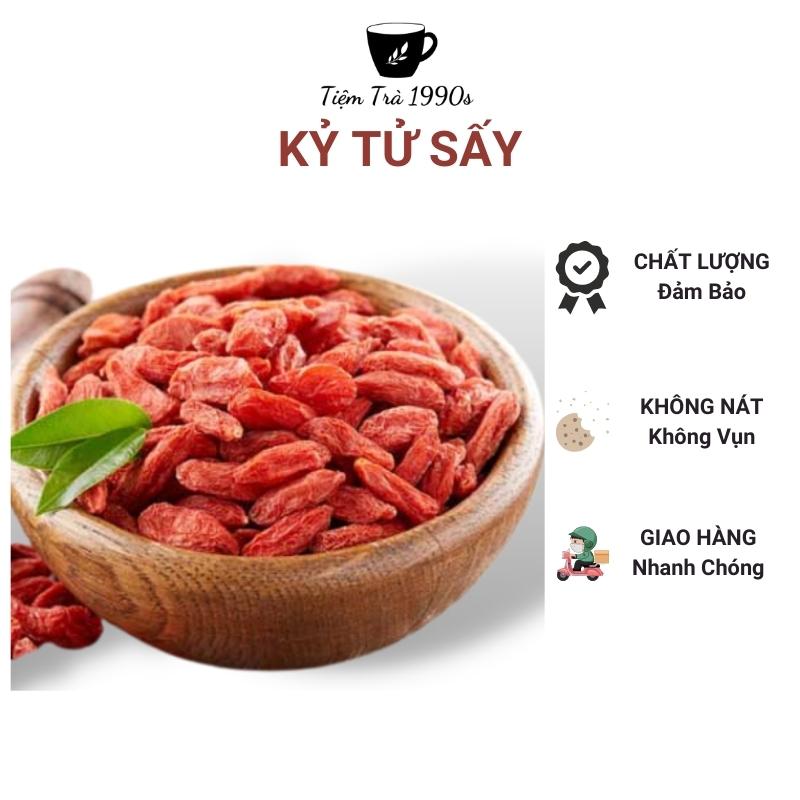 Kỷ tử hạt to, ngọt trà kỷ tử đẹp da, làm trà dưỡng nhan, chè dưỡng nhan trà thảo mộc - tiệm trà 1990s