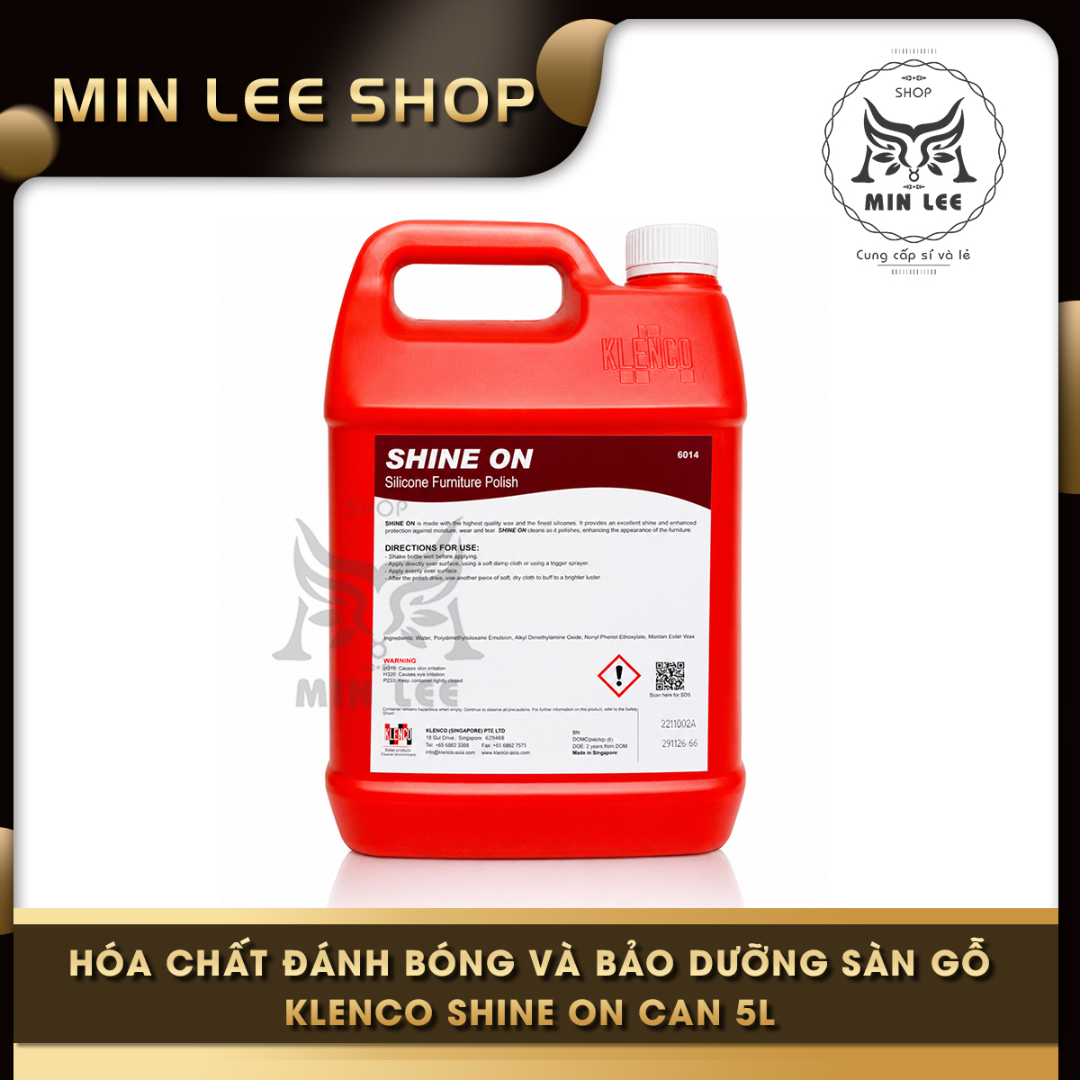 Hóa Chất Đánh Bóng Và Bảo Dưỡng Sàn Gỗ Klenco Shine On Can 5L
