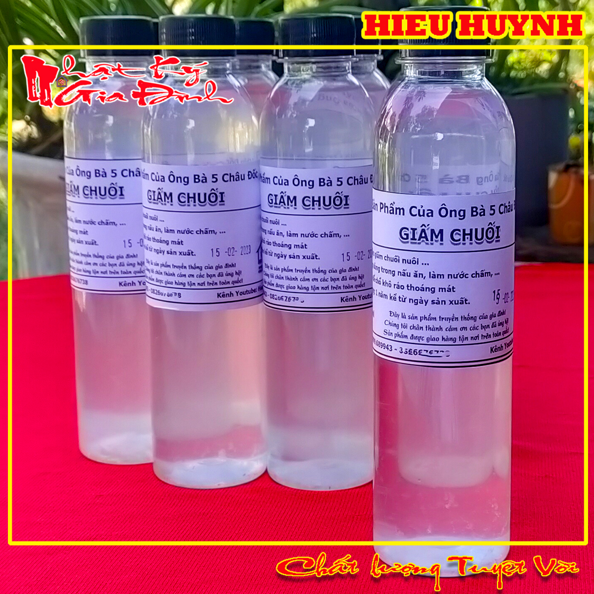 330ml Giấm Chuối Nuôi Nguyên Chất Làm Tại Nhà Truyền Thống