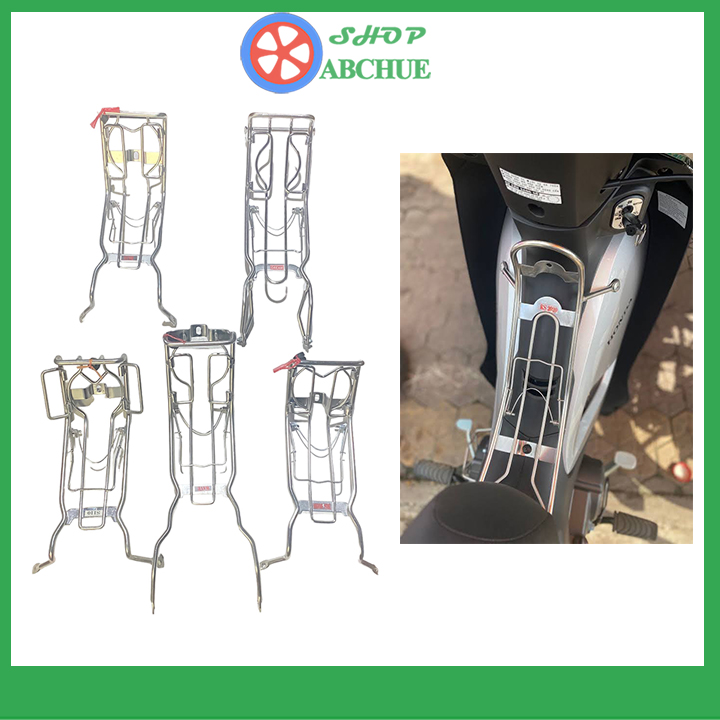 Baga giữa wave, s110, dream, rs 2020, rs mẫu trắng mạ inox 10li cao cấp pttt