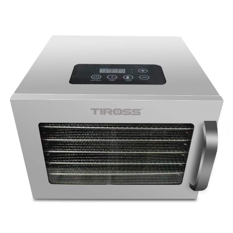 Máy sấy hoa quả, thực phẩm tiross ts9683 - 6 khay inox - 400w - hàng chính hãng