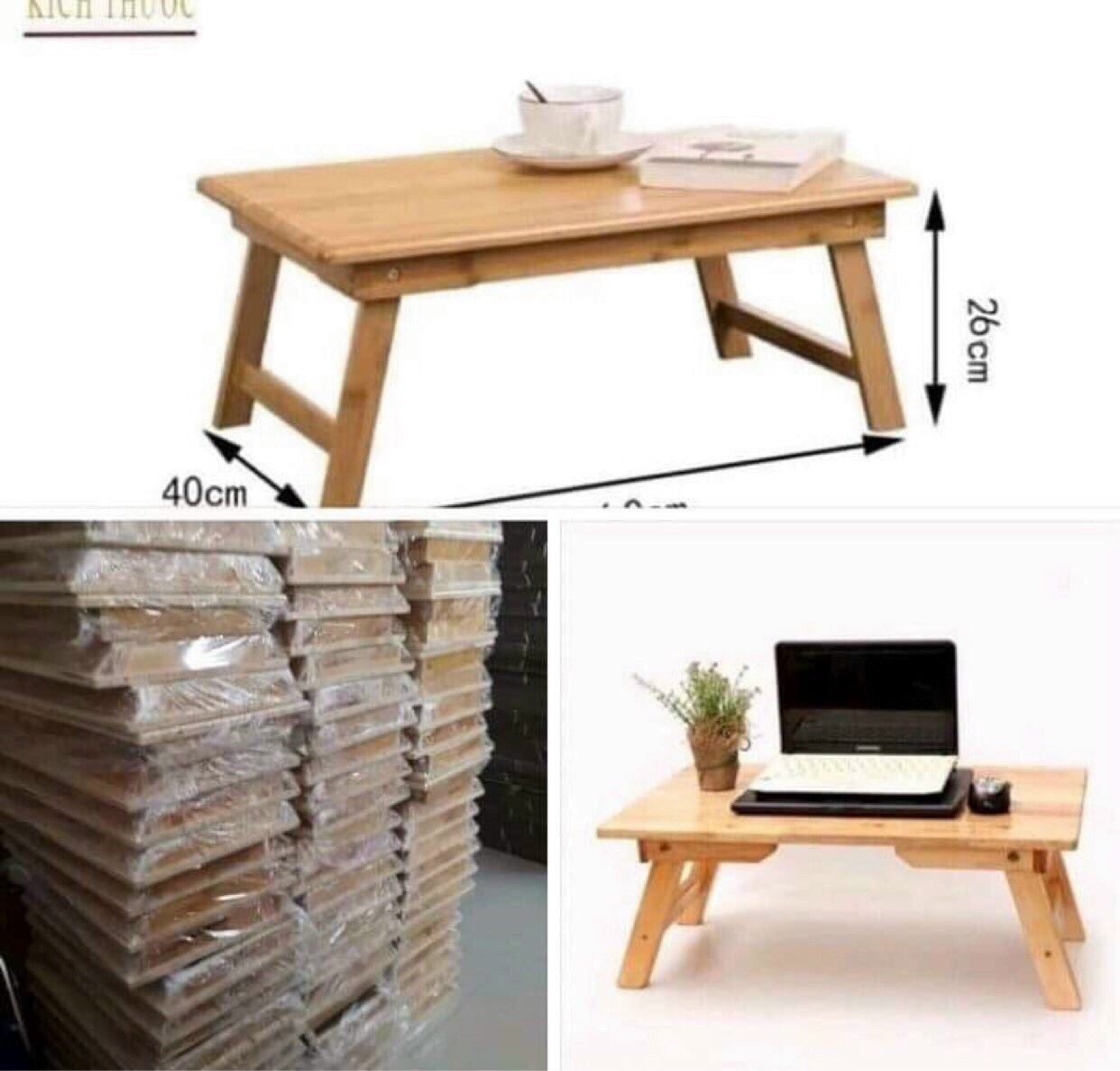 BÀN HỌC SINH GẤP GỌN BẰNG GỖ