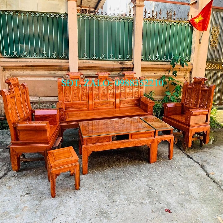Bộ bàn ghế âu á hộp gỗ hương đá ( gồm 6 món trương cuốn thư ) hàng kỹ đẹp - Lh 0965.00.01.31