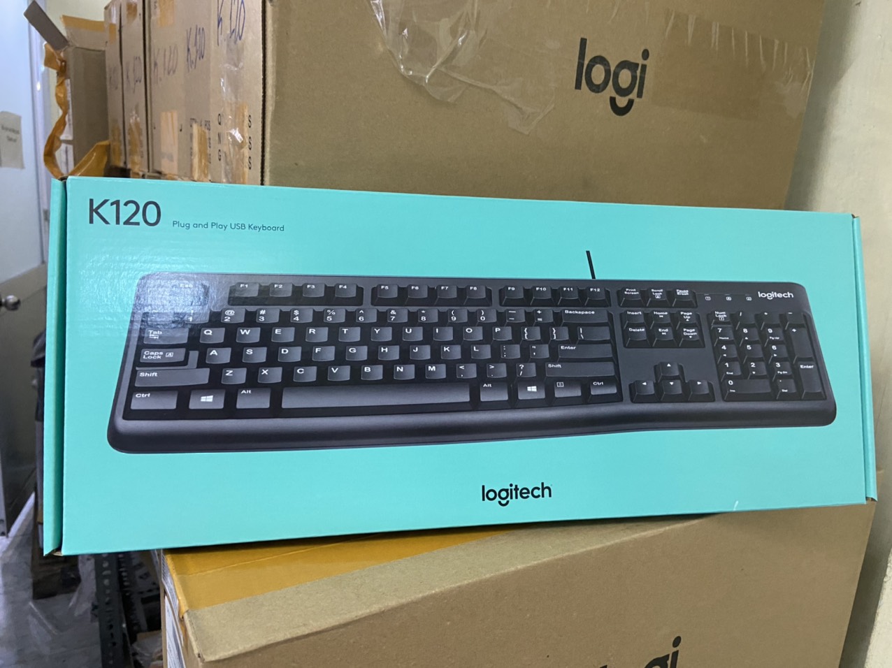 Bàn phím có dây Logitech K120 - hàng chính hãng Logitech