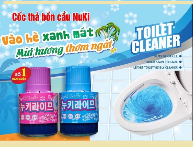 Chai thủy tinh Thả Bồn Cầu Hàn Quốc khử mùi, tẩy vệ sinh làm Sạch Diệt Khuẩn Bồn Cầu G420-CocBCTT