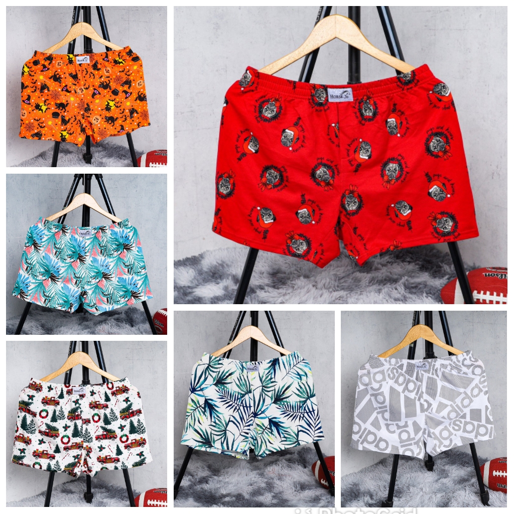 Combo 5 quần đùi nam thun cotton mặc ngủ thoải mái, chất lượng