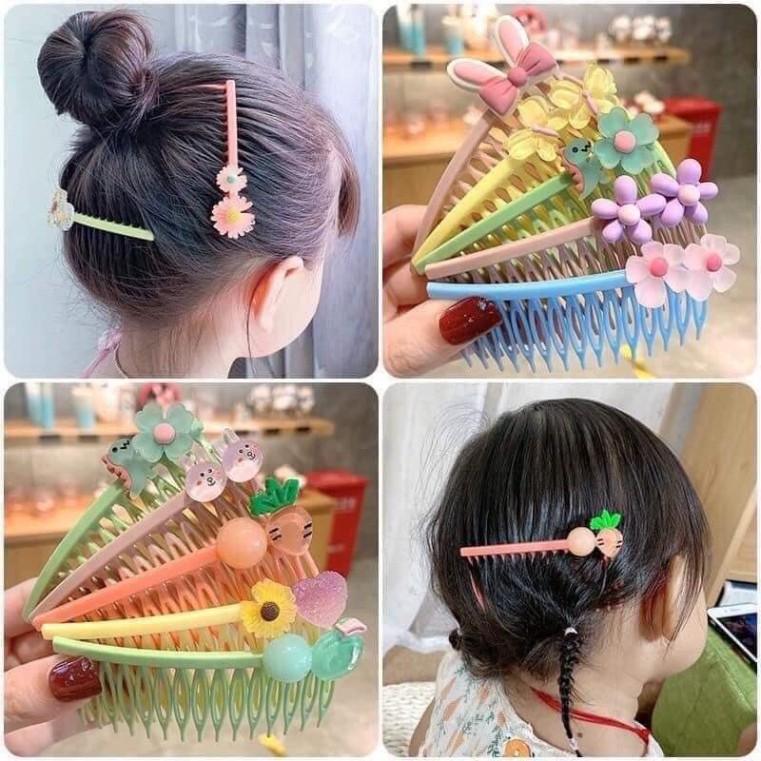 Xước tóc hình hoa quả cho bé gái. đtvmmm