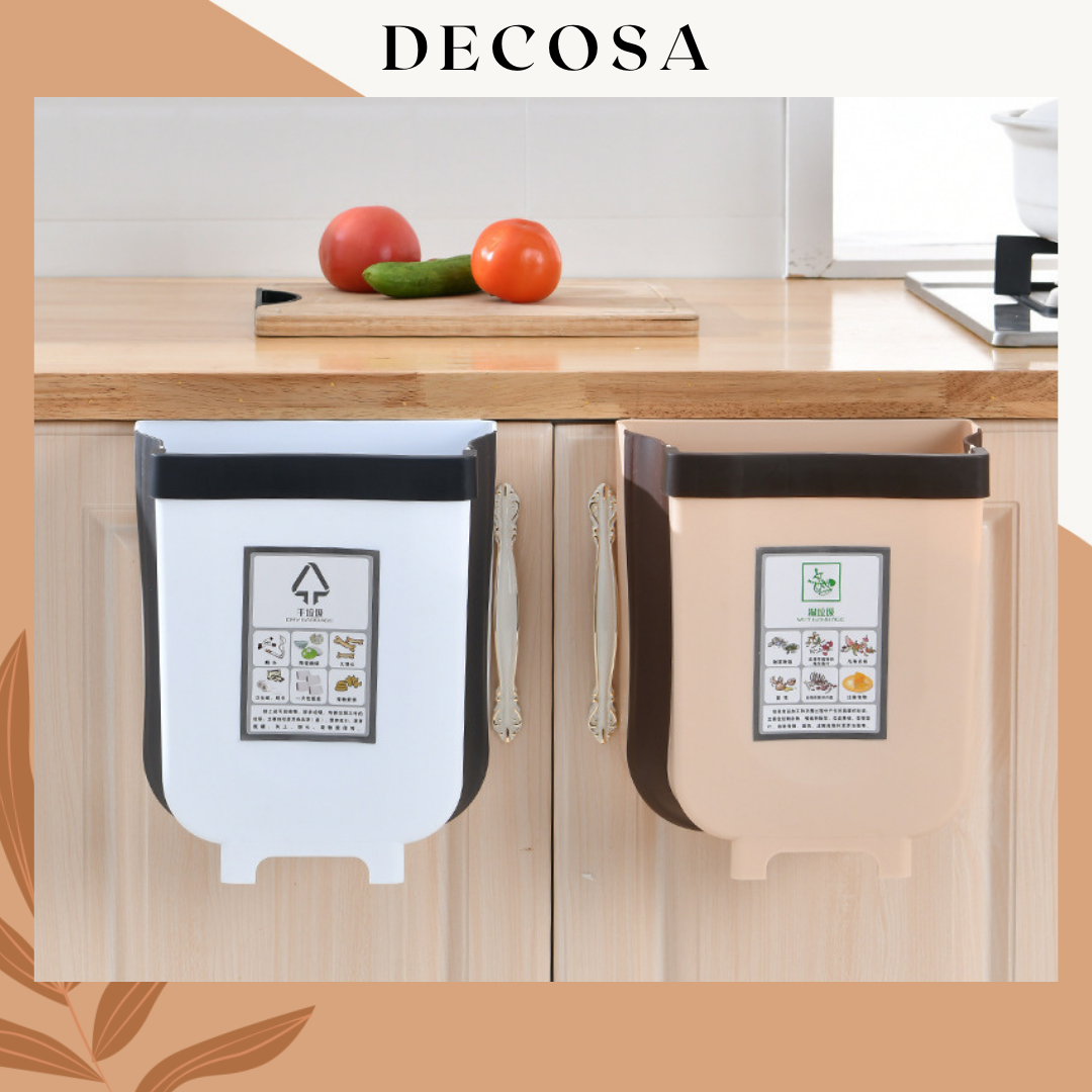Thùng rác gấp gọn thông minh treo cánh tủ DECOSA