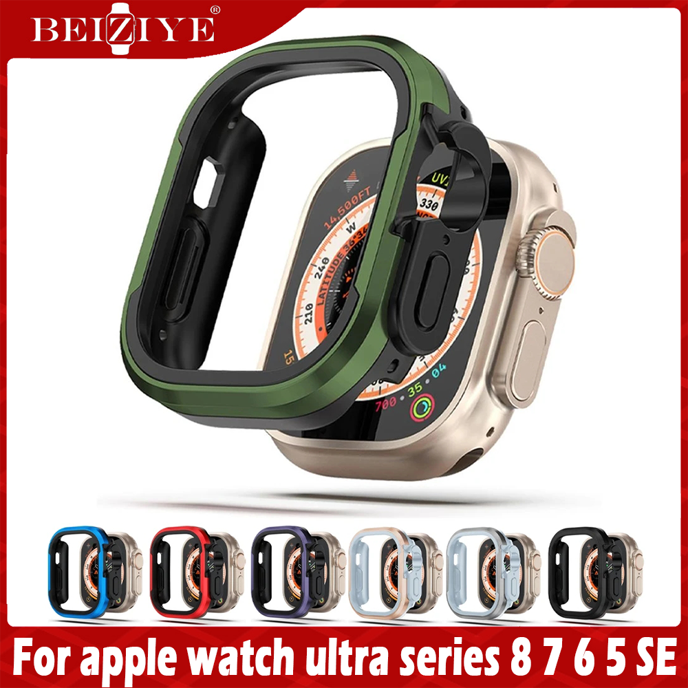 Vỏ Đồng Hồ Bằng Hợp Kim Nhôm For apple watch Series 8 7 6 5 4 Vỏ Bảo Vệ