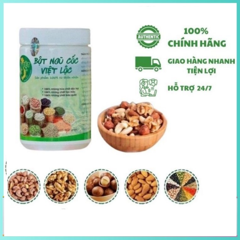 Bột ngũ cốc lợi sữa Việt Lộc 500g [Chính hãng] mẫu mới  Ngũ cốc dinh dưỡng cho cả bà bầu,